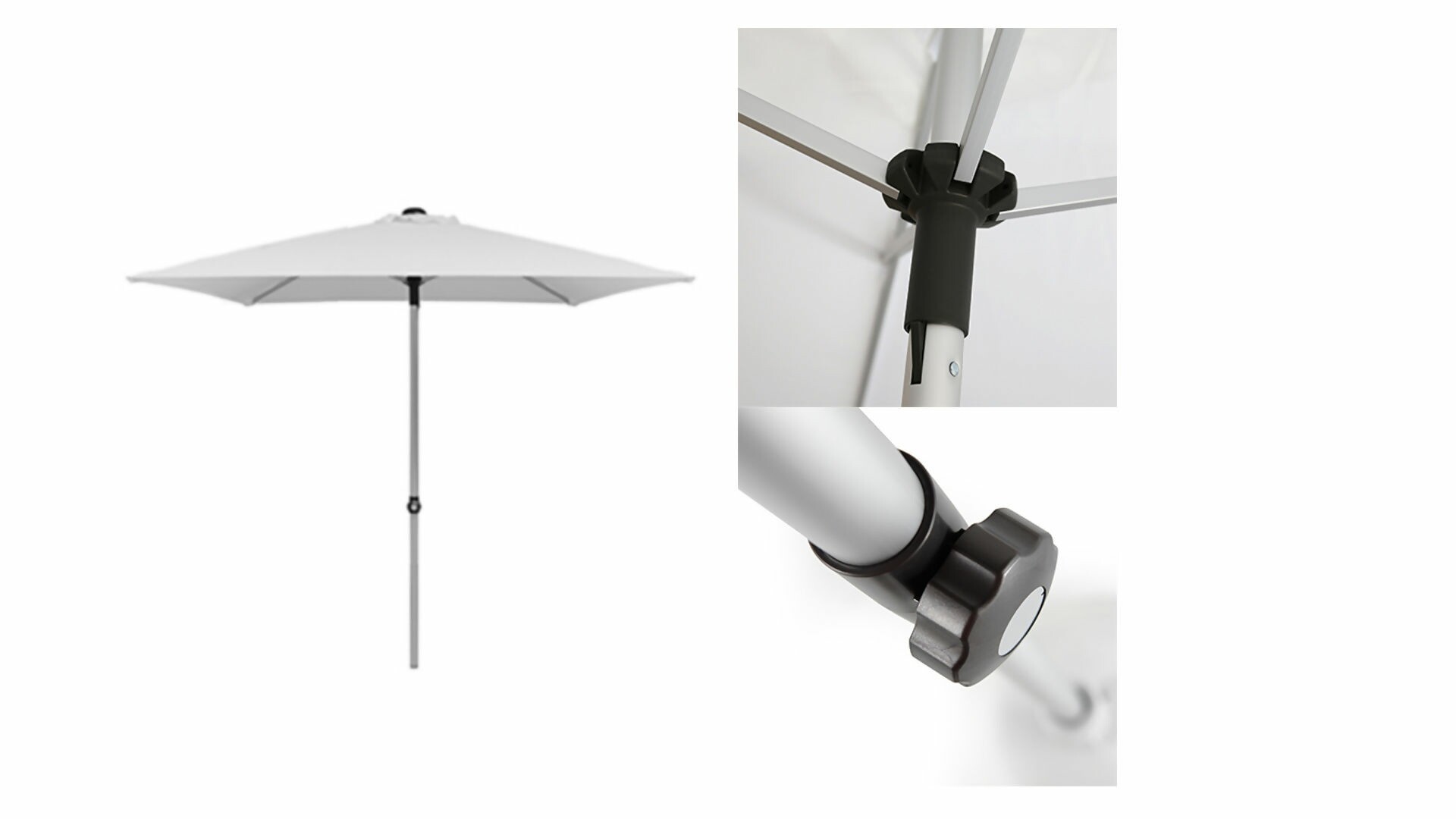 Ombrelone 2x2 de aluminio WUPA